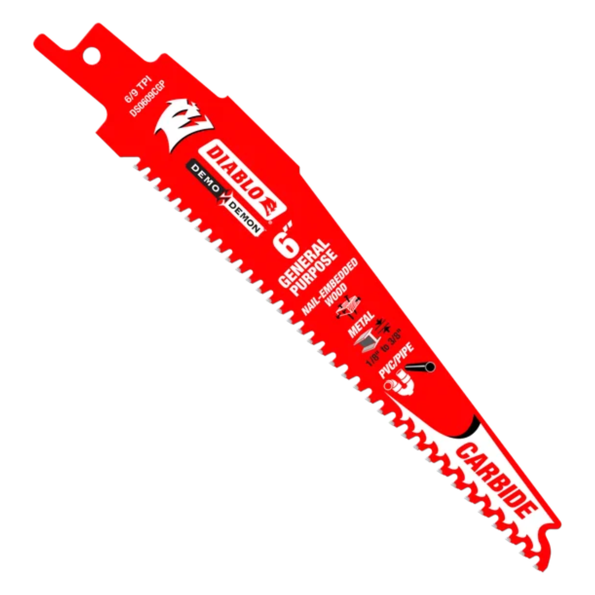Diablo Demo Demon Carbide Reciprocating Saw Blades for General Purpose Cuts (3-Pack) from GME Supply